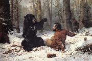 Tait Arthur Fitzwilliam The Life of a Hunter:A Tight Fix Sweden oil painting artist